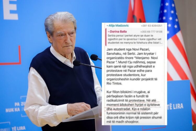 Berisha denounced Vučič’s people in the protest/ The young Serb organizing the road block in Tirana is revealed – Shqip.com