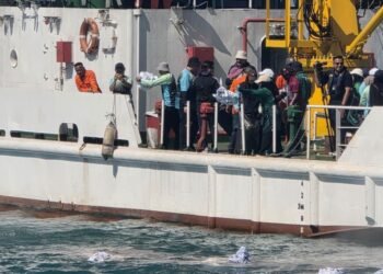 1,802 kg of Quranic ash materials released into South China Sea