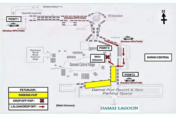Partial road closure near Damai Golf and Country Club for RWMF 2026