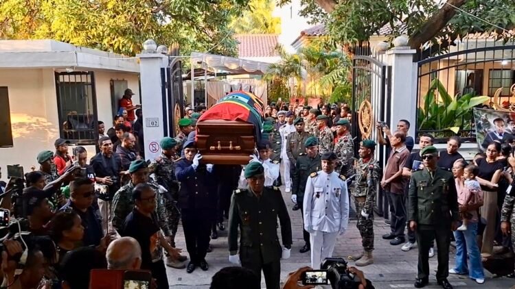 Large crowds turned out to pay their final respects and bid farewell to the late former President “Lú Olo”