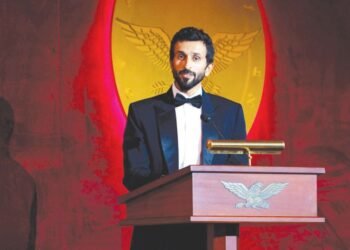 Gulf News | Sheikh Nasser bin Hamad attends the honorees’ reception and the “Golden Plate Award” dinner held by the American Academy of Achievement as the main guest of honor.