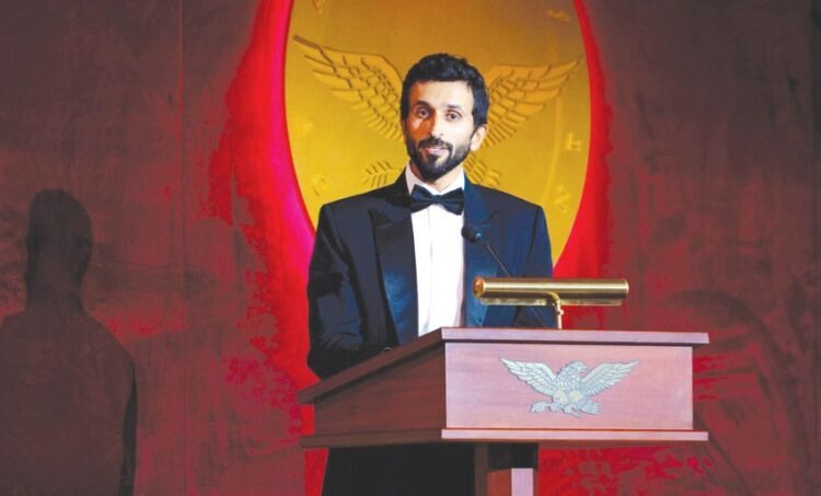 Gulf News | Sheikh Nasser bin Hamad attends the honorees’ reception and the “Golden Plate Award” dinner held by the American Academy of Achievement as the main guest of honor.