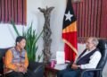 Indonesian diplomat Nugroho Aribhimo bids farewell to President Ramos-Horta after two-year mission
