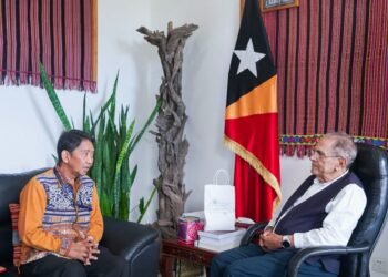 Indonesian diplomat Nugroho Aribhimo bids farewell to President Ramos-Horta after two-year mission