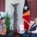 Indonesian diplomat Nugroho Aribhimo bids farewell to President Ramos-Horta after two-year mission