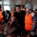 N. Korea’s Kim attends navigation test of Kang Kon destroyer