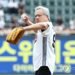 Jensen Huang throws out ceremonial pitch before KBO game
