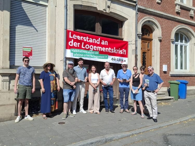 Tageblatt.lu | Esch | “déi Lénk” protests against state vacancies