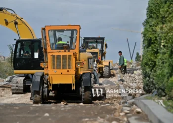 The Merdzavan-Aygek highway is being overhauled. the project will improve access to communities and production zones