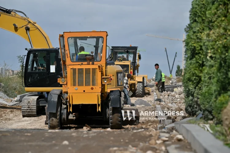 The Merdzavan-Aygek highway is being overhauled. the project will improve access to communities and production zones