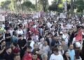 Protest, journalist Klevi Muka reads Kim Mehmet’s message: Protect Albania from the ‘alliance of filth’ and return it to the Albanians