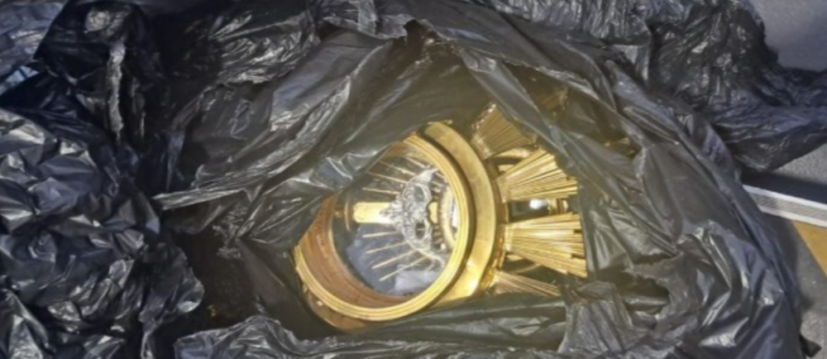 Stolen monstrances returned with apology note