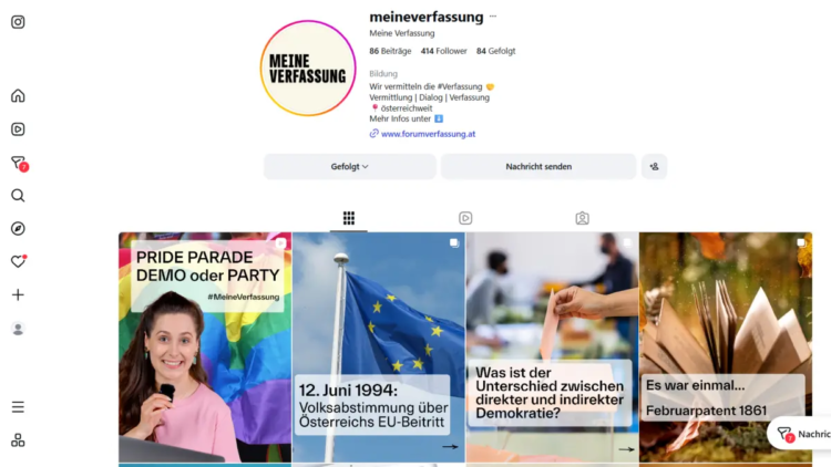 The constitution is now on Instagram – DiePresse.com