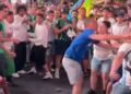VIDEO | Fight in “Times Square” in New York before the match Argentina-Algeria