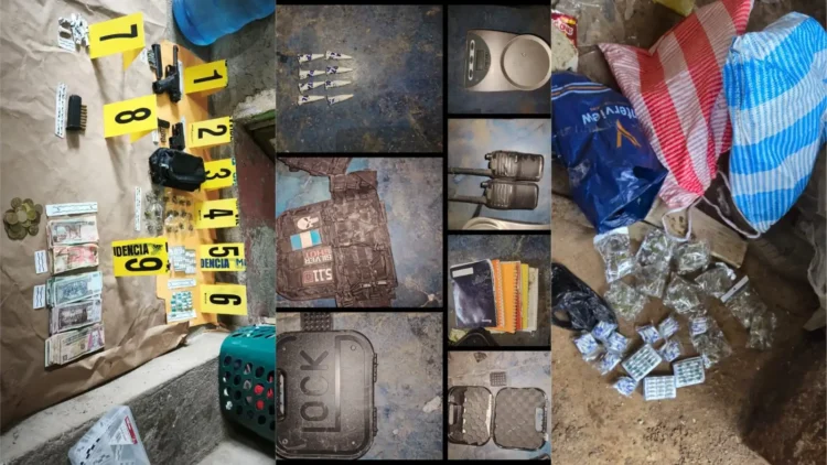Seven raids in Villa Canales leave two captured, weapons, drugs and tactical equipment confiscated