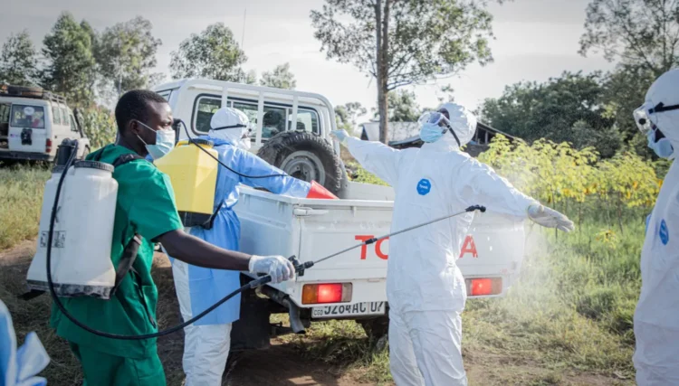 The Ebola virus is spreading in a camp for displaced people in Congo, and the risk of transmission is increasing