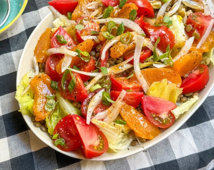 Tomato and grilled apricot salad, the recipe with trick for a delicious dressing | Recipes | Gastronomy