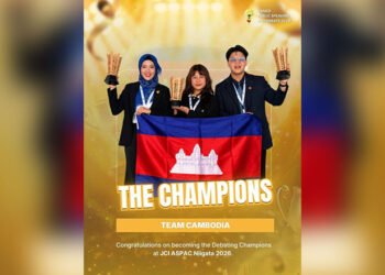 Cambodian youth win JCI ASPAC debate championship in Japan
