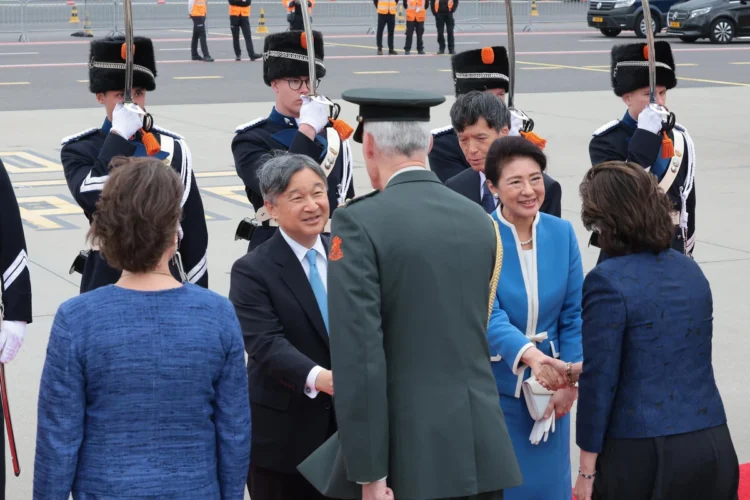 Emperor Naruhito and Empress Masako begin European royal visit