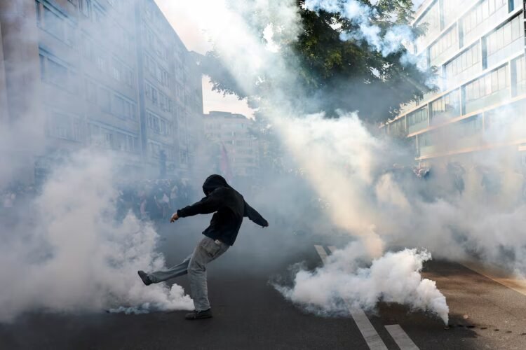 Outrage over global injustices erupts in protest against G-7 in Geneva | International