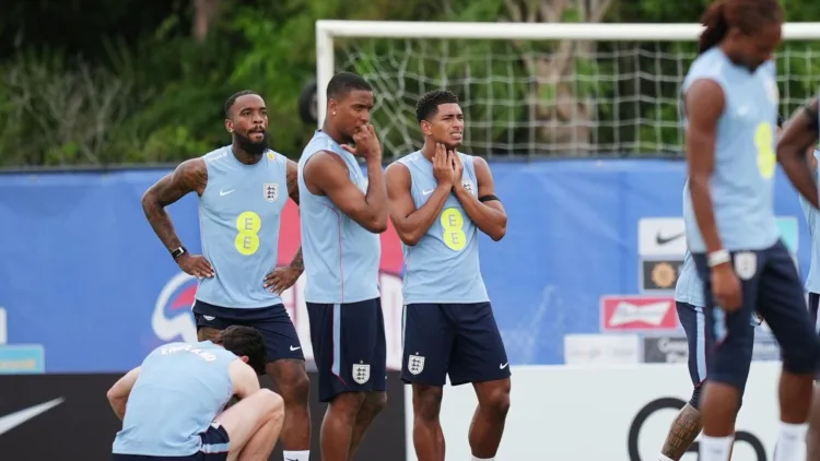 The football boots and balls of England national team players were stolen in the USA
