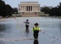 “Vandals” and threats of up to 10 years in prison: Trump deflects blame for the failure of the Lincoln Memorial reflecting pool