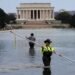 “Vandals” and threats of up to 10 years in prison: Trump deflects blame for the failure of the Lincoln Memorial reflecting pool