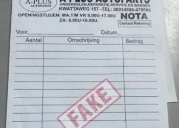 Technician uses forged receipts from A-Plus Autoparts – de Ware Tijd