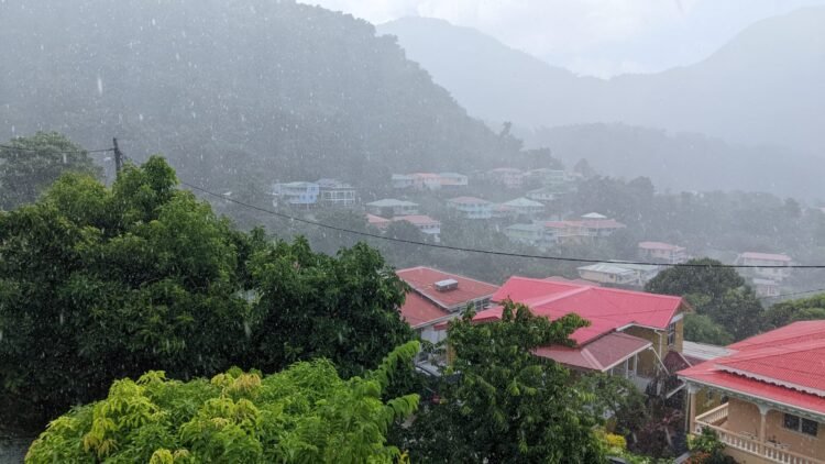 WEATHER (6:00 AM, June 24): cloudy skies, scattered showers, possible thunderstorms expected; people in at risk areas urged to be cautious