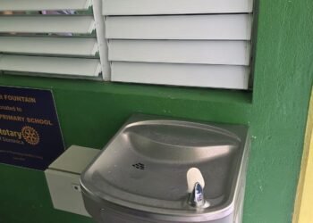 Rotary Club of Dominica installs water fountains at two primary schools to support healthy living initiative