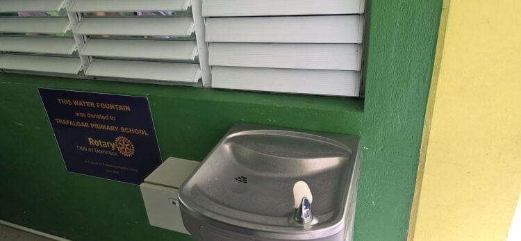 Rotary Club of Dominica installs water fountains at two primary schools to support healthy living initiative