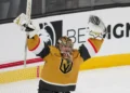 Vegas after celebrating in Game 4 of the NHL Grand Final