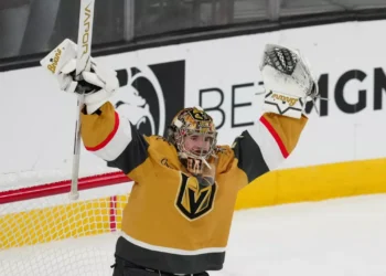 Vegas after celebrating in Game 4 of the NHL Grand Final