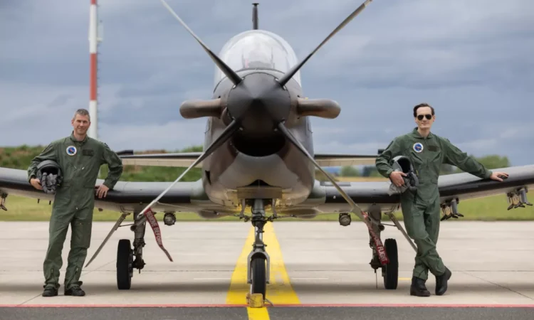 Domen Prevc tried a different kind of flying with a military pilot