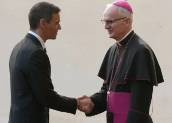 Sanchez in the Vatican, and the police at his party’s headquarters