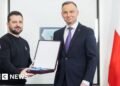 Zelensky stripped of Polish honour over WW2 name of army unit