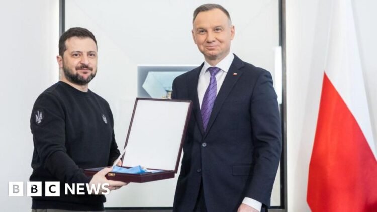 Zelensky stripped of Polish honour over WW2 name of army unit