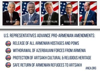The Armenian American Committee supports 6 initiatives of the US House of Representatives aimed at protecting the security of Armenia and holding Azerbaijan accountable.
