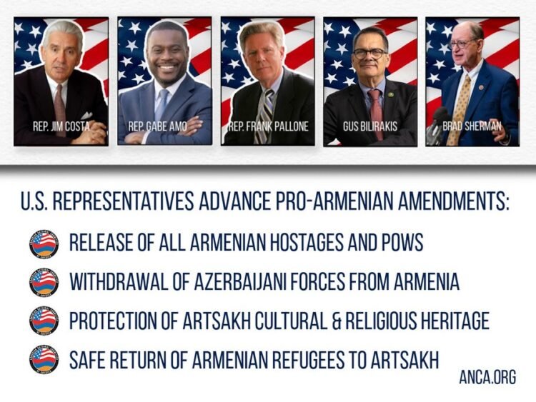 The Armenian American Committee supports 6 initiatives of the US House of Representatives aimed at protecting the security of Armenia and holding Azerbaijan accountable.