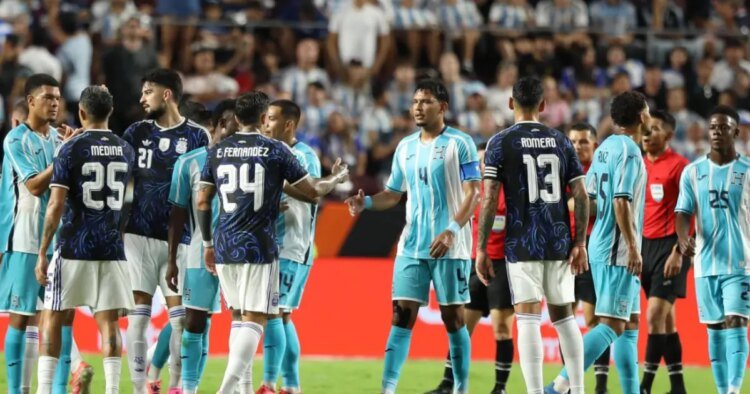 Outrage and they point out a footballer after Argentina vs Honduras