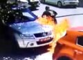 VIDEO: Quick reaction of SVR Skopje, found and deprived of freedom the perpetrator who set fire to two vehicles in front of the Embassy of Bulgaria today
