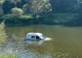Car lands in river: Woman and dog escape unharmed after car plunges into Sauer near Bollendorf