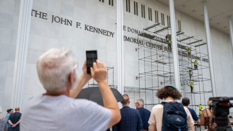 Kennedy Center says it has fully removed Trump’s name from its building