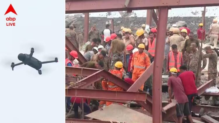 Taratala Building Collapse: Everything Seen Through Drones, Army, Police and Fire Brigade Fight Shoulder to Shoulder in Rescue Operations