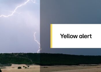 Yellow alert: Thunderstorms to sweep across the country on Thursday