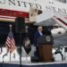 Trump unveils Qatari luxury jet for Air Force One fleetThe refurbished Boeing 747-8 will be used to transport the US president once it completes a final test phase.4 hrs agoWorld