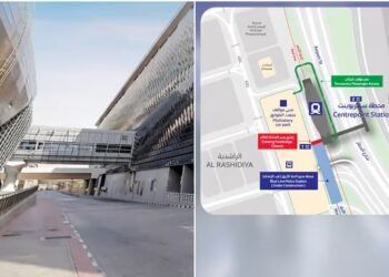 Footbridge at Dubai Metro Centrepoint station to closes for Blue Line construction
