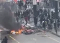 Chaos in Brussels: The EU capital is on fire, brutal clashes between…