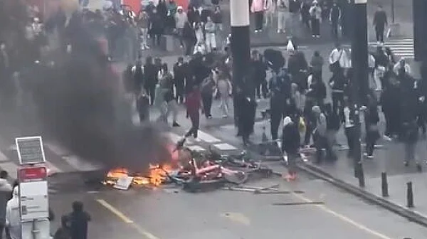 Chaos in Brussels: The EU capital is on fire, brutal clashes between…