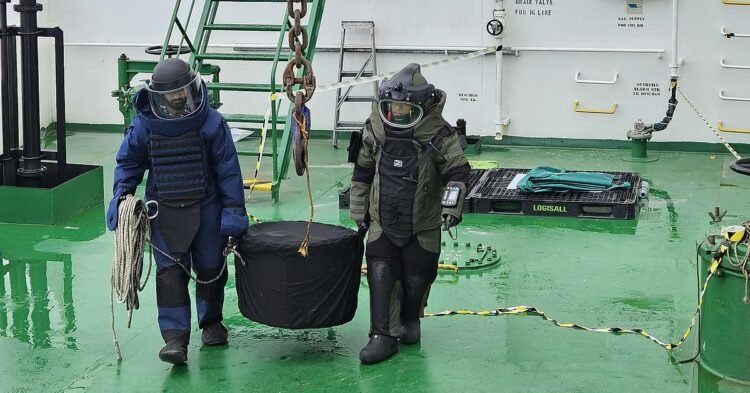 Indian Navy Operation: MT Olympic Life Missile Warhead Removed